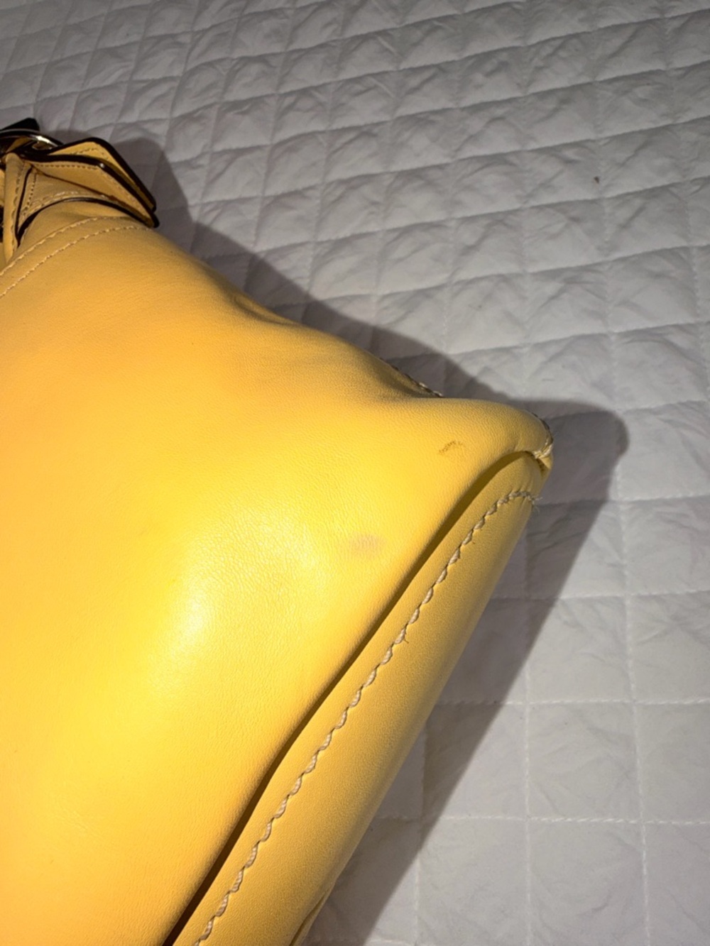 Coach Yellow Leather Shoulder Bag - Picture 12 of 13